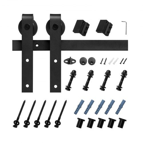 5FT Sliding Barn Door Hardware Kit 330 LBS Weight Capacity Compatible with 30