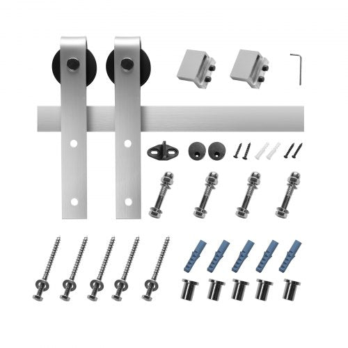 5FT Sliding Barn Door Hardware Kit 330 LBS Weight Capacity Compatible with 30