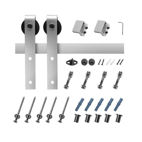 6FT Sliding Barn Door Hardware Kit 330 LBS Weight Capacity Compatible with 36
