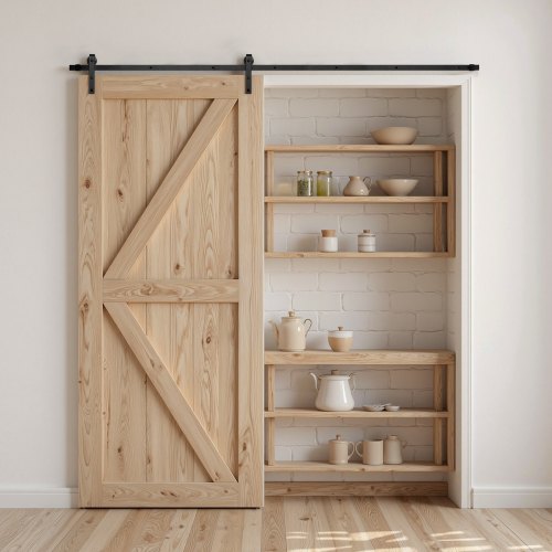 10FT Sliding Barn Door Hardware Kit 330 LBS Weight Capacity Compatible
