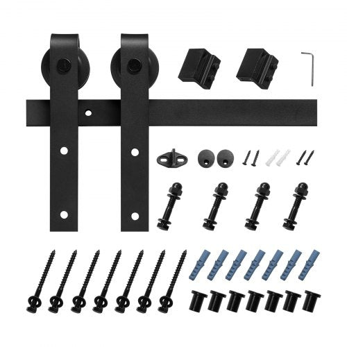10FT Sliding Barn Door Hardware Kit 330 LBS Weight Capacity Compatible