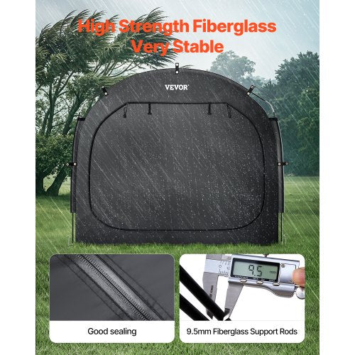 Bike Storage Tent 1 to 2 Bikes Outdoor Spacious Bike Storage Tent