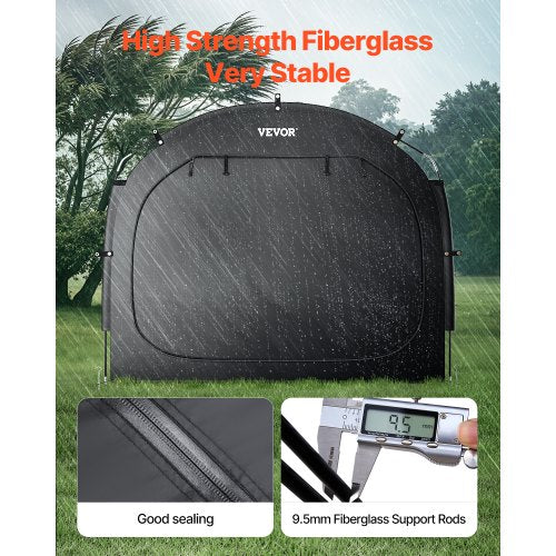 Bike Storage Tent 5 Bikes Outdoor Spacious With Ventilated Window Waterproof