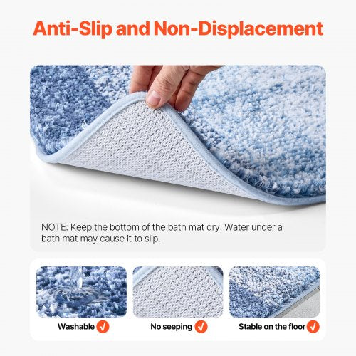 Bathroom Rug 30x20 Absorbent Soft Bath Mat Machine Washable Quick Dry