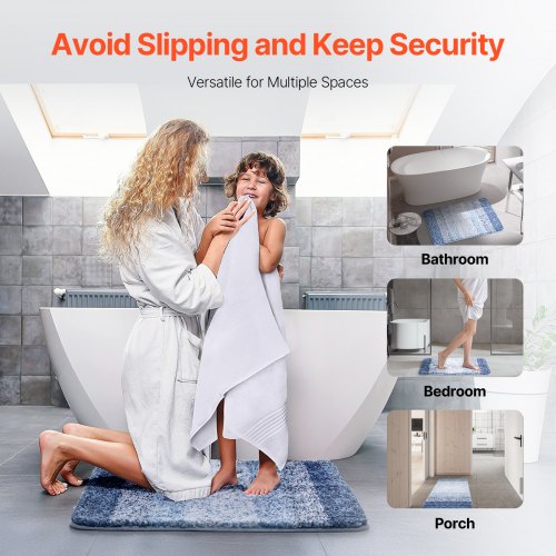 Bathroom Rug 30x20 Absorbent Soft Bath Mat Machine Washable Quick Dry