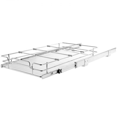 12.5"Wx21"Dx3.5"H Pull Out Cabinet Organizer Heavy Duty Slide Out Pantry