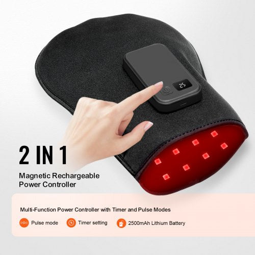 Red Light Therapy for Hand 660nm 850nm Red Light Therapy Hand Glove with Timer