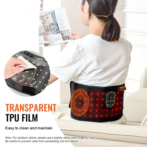 Red Light Therapy for Waist 660nm 850nm Red Light Therapy Wrap Belt with Timer