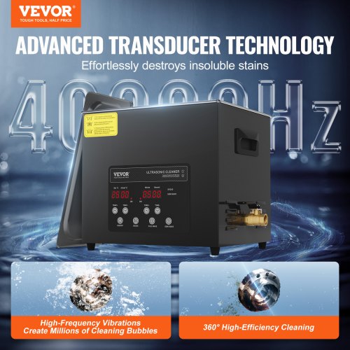 10L Ultra Sonic Cleaner 240W Digital Ultrasonic Cleaning Machine with Gentle