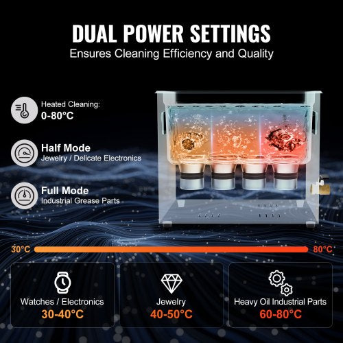 10L Ultra Sonic Cleaner 240W Digital Ultrasonic Cleaning Machine with Gentle