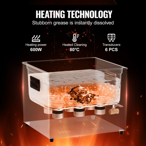 15L Ultra Sonic Cleaner 360W Digital Ultrasonic Cleaning Machine With Gentle