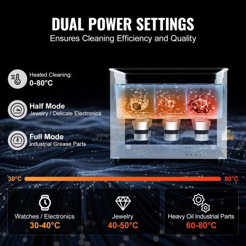 15L Ultra Sonic Cleaner 360W Digital Ultrasonic Cleaning Machine With Gentle