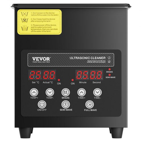 2L Ultra Sonic Cleaner 60W Digital Sonic Cleaning Machine with Gentle Mode