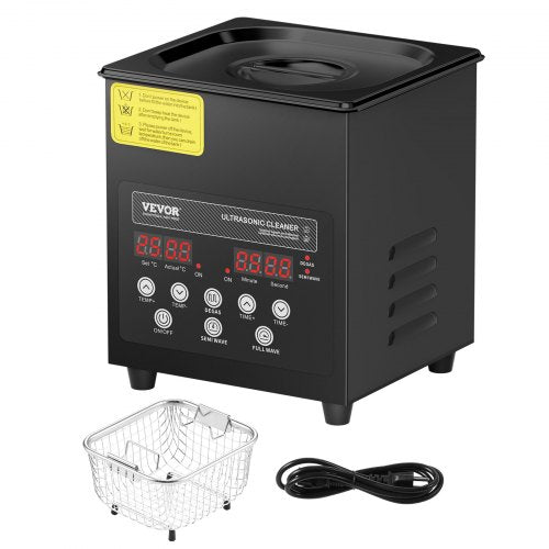 2L Ultra Sonic Cleaner 60W Digital Sonic Cleaning Machine with Gentle Mode