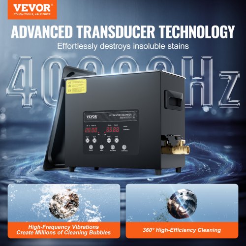6L Ultra Sonic Cleaner 180W Digital Ultrasonic Cleaning Machine with Gentle
