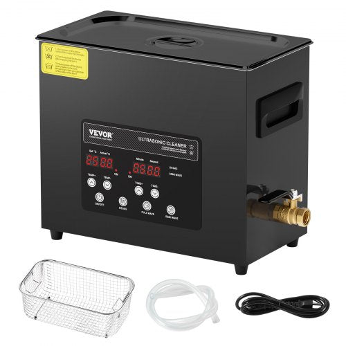 6L Ultra Sonic Cleaner 180W Digital Ultrasonic Cleaning Machine with Gentle