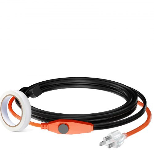 Pipe Heating Cable 6FT 7WFT Heat Tape for Pipes with Builtin Thermostat