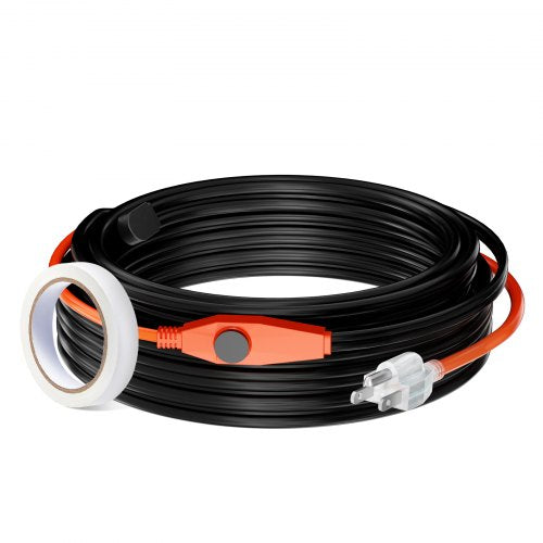 Pipe Heating Cable 60FT 7WFT Heat Tape for Pipes with Builtin Thermostat