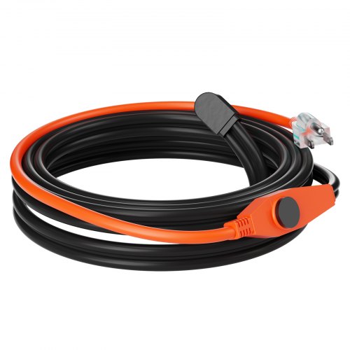 Pipe Heating Cable 12FT 7WFT Heat Tape for Pipes with Builtin Thermostat