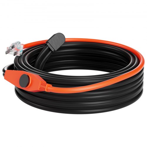 Pipe Heating Cable 30FT 7WFT Heat Tape for Pipes with Builtin Thermostat