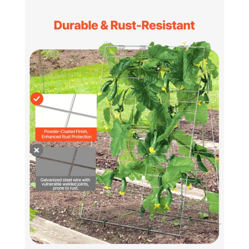 Cucumber Trellis for Climbing Plants 35 x 55 Foldable Cucumber Trellis