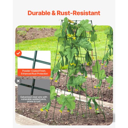 Cucumber Trellis for Climbing Plants 39 x 32 Foldable Cucumber Trellis