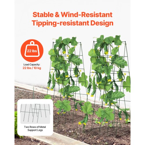 Cucumber Trellis for Climbing Plants 39 x 32 Foldable Cucumber Trellis