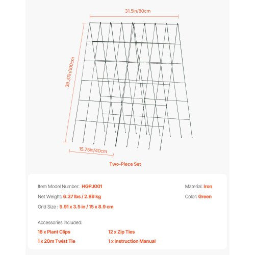 Cucumber Trellis for Climbing Plants 39 x 32 Foldable Cucumber Trellis
