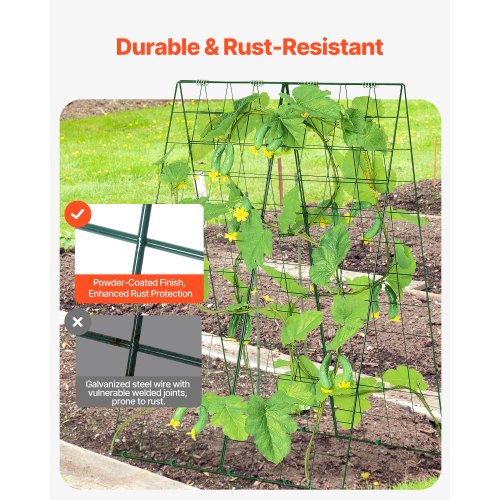 Cucumber Trellis for Climbing Plants 46 x 32 Foldable Cucumber Trellis
