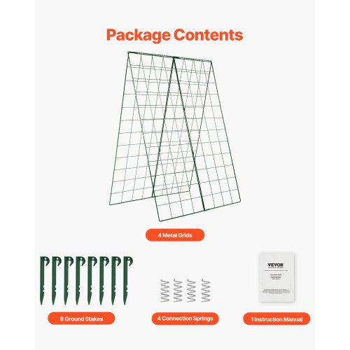 Cucumber Trellis for Climbing Plants 46 x 32 Foldable Cucumber Trellis