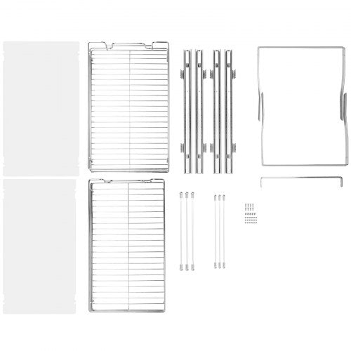 2 Tier 14Wx21Dx15H Pull Out Cabinet Organizer Heavy Duty Slide Out