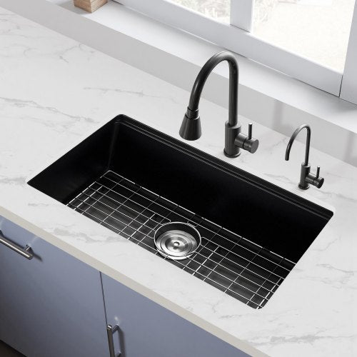 30 Inch Kitchen Sink Workstation Undermount Granite Dropin Single Bowl