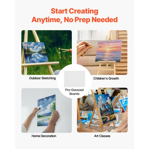 Canvas Boards for Painting 11 x 14 Inch White Canvases for Painting 12