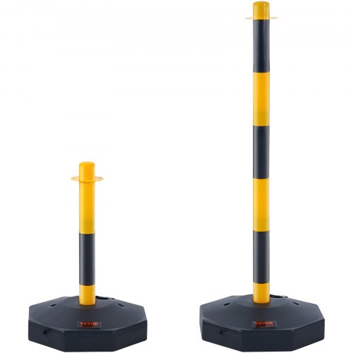 Adjustable Traffic Delineator Post Cones 6 Pack Traffic Safety Delineator