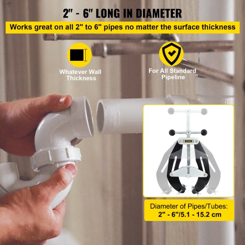 Pipe Clamp 2 to 6 in High Strength Ultra Clamp with Quick Acting Screws