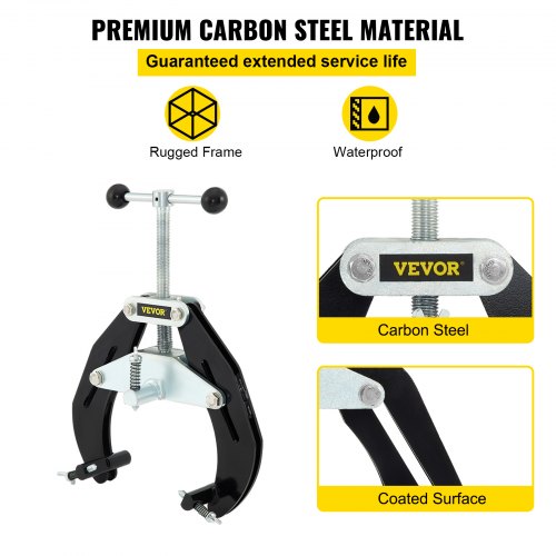 Pipe Clamp 2 to 6 in High Strength Ultra Clamp with Quick Acting Screws
