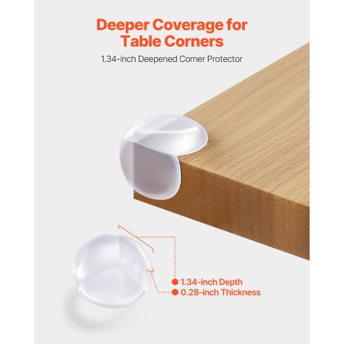 Corner Protectors Baby Proofing 24 Pack Clear Transparent Table Guards Covers