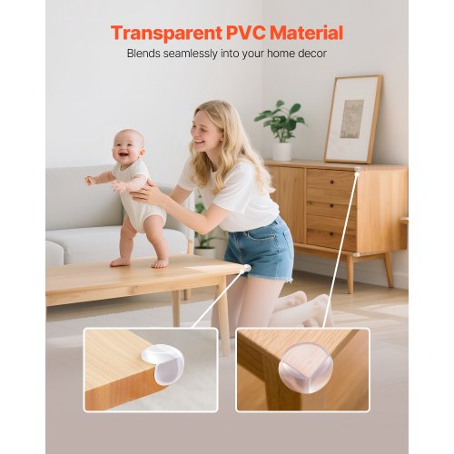 Corner Protectors Baby Proofing 24 Pack Clear Transparent Table Guards Covers