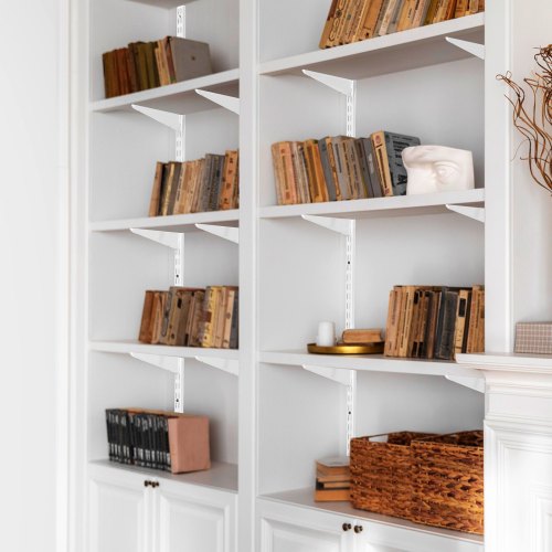 Shelf Pilaster 60inch 5 Pack Dual Track Upright Wall Shelving System