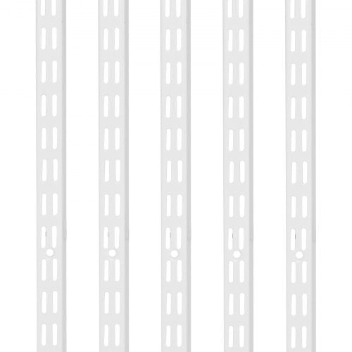 Shelf Pilaster 60inch 5 Pack Dual Track Upright Wall Shelving System