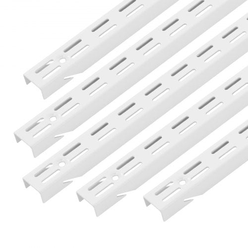 Shelf Pilaster 60inch 5 Pack Dual Track Upright Wall Shelving System