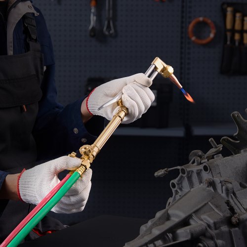 Oxygen Acetylene Torch Kit Gas Welding Cutting Torch Kit 14PCS Portable