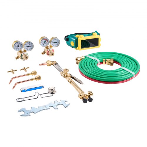 Oxygen Acetylene Torch Kit Gas Welding Cutting Torch Kit 14PCS Portable