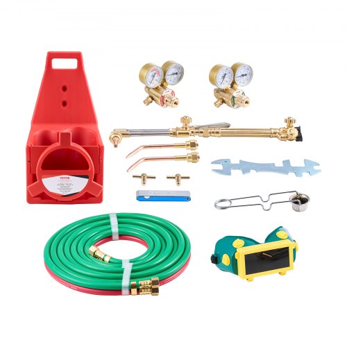 Oxygen Acetylene Torch Kit Gas Welding Cutting Torch Kit 14PCS Portable