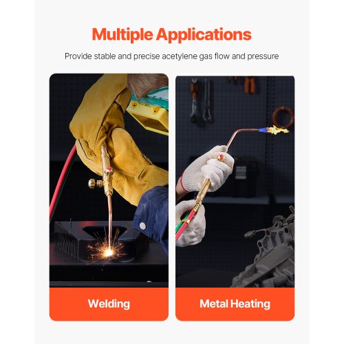Oxygen Acetylene Torch Kit Gas Welding Torch Kit 14PCS Portable Oxy