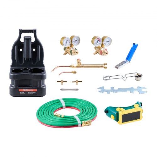 Oxygen Acetylene Torch Kit Gas Welding Torch Kit 14PCS Portable Oxy
