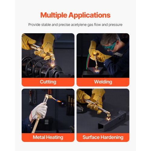 Oxygen Acetylene Torch Kit Gas Welding Cutting 14Pcs Portable Oxy Brazing Set