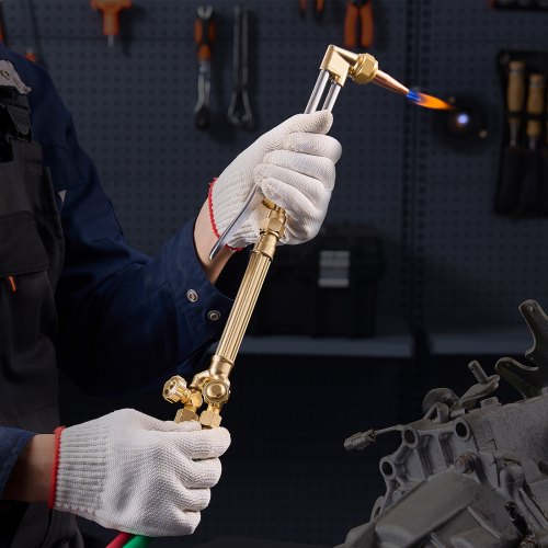 Oxygen Acetylene Torch Kit Gas Welding Cutting 14Pcs Portable Oxy Brazing Set