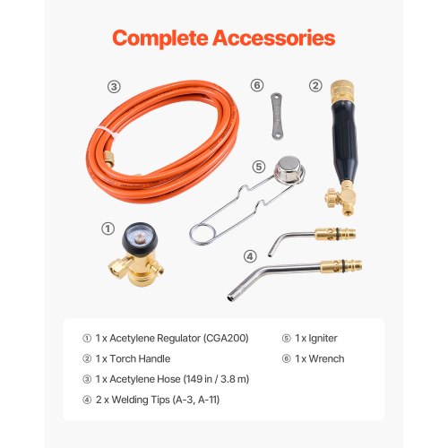Air Acetylene Torch Kit Acetylene Gas Welding Tool with 149 Hose 2
