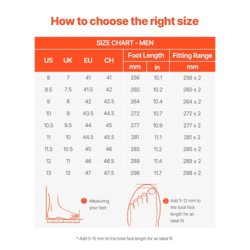 Steel Toe Work Boots US Size 12 Waterproof Work Boots for Men